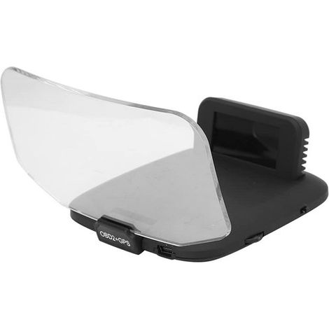 Affichage tête haute (HUD) universel OBD2 + GPS pour la mesure de la vitesse et le diagnostic (1/5)