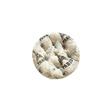 Coussin de chaise rond 40 cm, coussin d'assise pour maison, bureau, voiture –