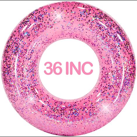Bouée gonflable enfant Donut Coloré Lot de 2 Anneaux Natation Piscine Flotteur Mousse Raft Été Plage Fête Décor Cadeau Jouet de Bain (1/5)