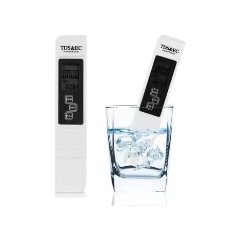 Testeur 3-en-1 TDS, EC et température, stylo numérique de mesure de la qualité de l'eau, kit portable avec fonction « Hold » (maintien de la mesure), pour eau potable et aquariums (1/5)