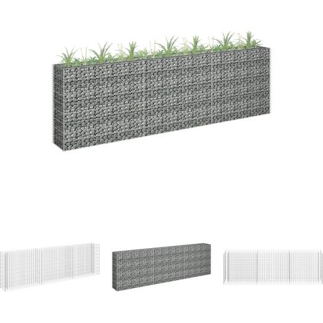 The Living Store - Gabionen-Hochbeet Verzinkter Stahl 270 x 30 x 90 cm (1/5)