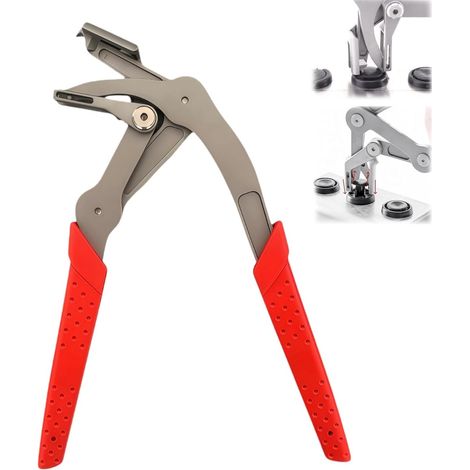 Pince à Clips Automobile, Outil en Acier Non Abrasif Rouge,Les Clips Pince Universelle pour Garnitures de Tableau de Bord,Portes Intérieur,Extérieur Voiture,SUV,Efficace et Antidérapant (1/5)