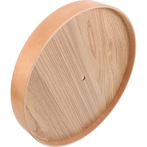 Cadre D'horloge Murale en Bois Naturel Rond 12 Pouces, Bordure Facile à Installer pour Remplacement, Accessoire Minimaliste et Moderne pour Décoration Murale (1/5)