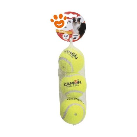 Camon Dog Palla Tennis (5 cm) - Confezione 3 Pezzi - Accessori