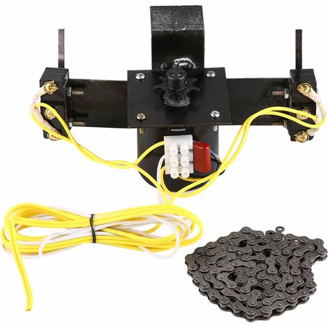 220V Moteur de retournement automatique pour incubateur industriel, système de rotation des œufs avec chaîne de 100cm