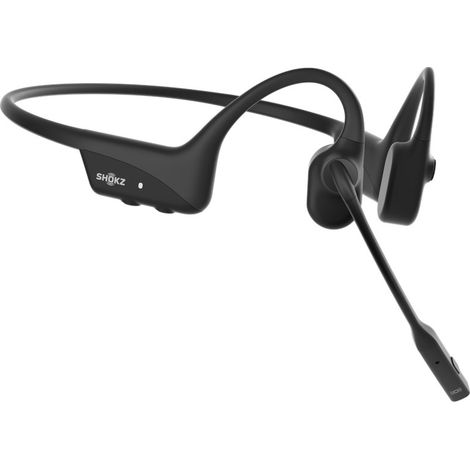 SHOKZ OpenComm2 2025 Upgrade Wireless Bluetooth Bone Conduction Videoconferencing Headset with USB-C Charging Port 16 Hr Talk Time, 29m Wireless Range, 1 Hr Charge Time Includes Noise Cancelling B (1/5)