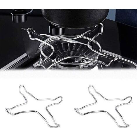 BUNTHAUS Support Gaziniere Gaz 2 Pièces, Universel Support pour Cuisinière, Cuisinière à Gaz de Support, Réducteurs de Gaz Support Wok, Casserole Support de Poêle à Gaz, pour Cafetière Cuisinière à Ga
