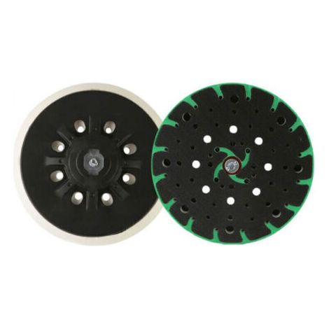 150 mm flexibler Schleifteller, M8-Gewinde, kompatibel mit Festool Rotex RO, ETS 150, Flow-Tech-Struktur für Staubabsaugung