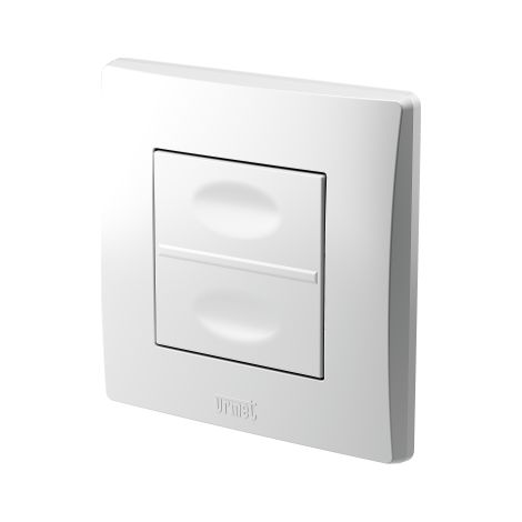 Télécommande murale extra plate 2 touches Radio Zigbee