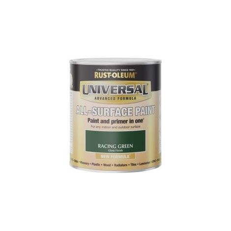 Rust-Oleum Universal All Surface Brush on Paint - Gloss - Racing Green - 250ml