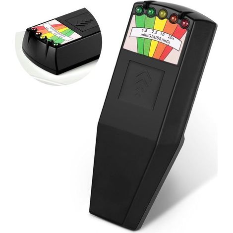 Appareil K2 – Détecteur CEM – Détecteur de rayonnement électromagnétique – Test du champ magnétique – Noir (1/5)