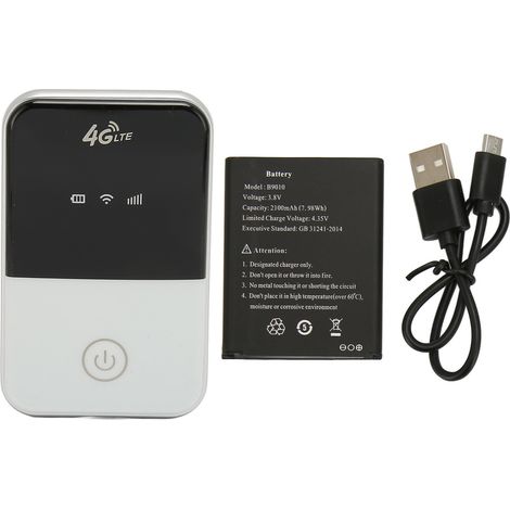 Routeur 4G LTE sans fil avec écran intelligent, supporte 8 utilisateurs, hotspot WiFi mobile, version Europe, emplacement carte SIM (1/5)