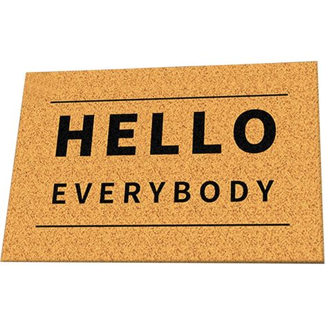 Tapis De Sol - Alphabet Créatif - Pour Salle De Bain Et Salon - 60 X 40 Cm - Tissu - Jaune (1/3)