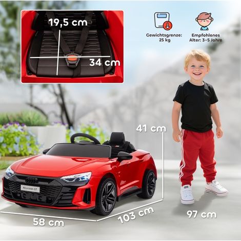 Elektrisches Kinderauto Audi RS E-tron GT, Fernbedienung, rot/schwarz HAVRYA (1/3)