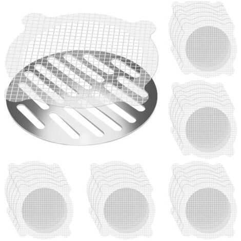 FENOPLASTICA30 Pièces Attrape-Cheveux Jetable, Filtre Drain de Douche, Grille Douche Filtre, Filtre à Cheveux Douche, Filtre Protecteur de Drain pour Baignoire Cuisine Évier (10 cm) (1/5)