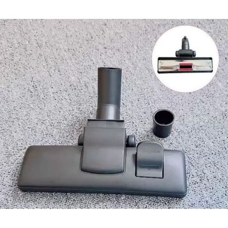 Staubsaugerbürste, Universal, 35/32 mm, Kunststoff, mit 2 Rädern, Netzstecker für Teppich und Adapter, geeignet für Staubsauger von AEG, Siemens, Miele, Bosch usw. (1/5)