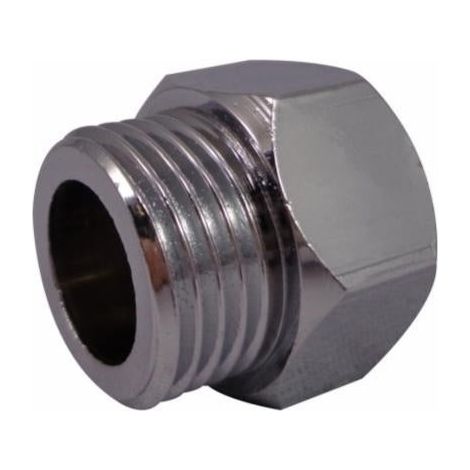 Nipplo femmina/maschio ridotto in ottone cromato QUICK PLOMBERIE