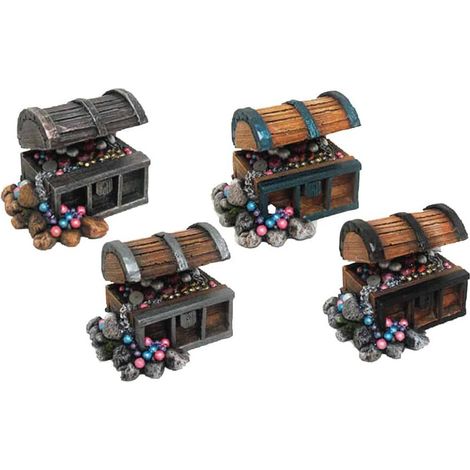 Set 4 pezzi Amtra Deko Action Forziere con Tesoro