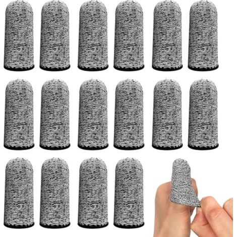 20 wiederverwendbare, rutschfeste, atmungsaktive und schnittfeste Silikon-Fingerlinge für Küche, Kochen, Gartenarbeit und Bildhauerei.