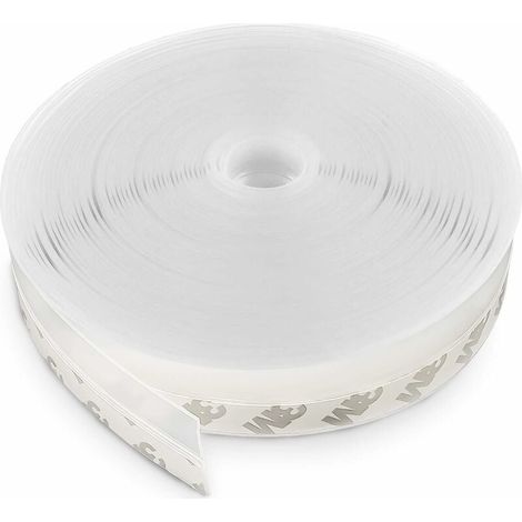 Bande d'Etanchéité en Silicone, Bande d'étanchéité Auto-adhésive Porte Bas Joint Strip Porte Coupe-Bise joint de fond de porte Imperméable, Coupe-vent,Anti-poussière,Anti-bruit(35mm x 10M) (1/5)