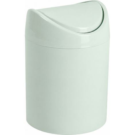 Papelera basculante plástico para mesa 1.4 Litros Verde claro (1/5)