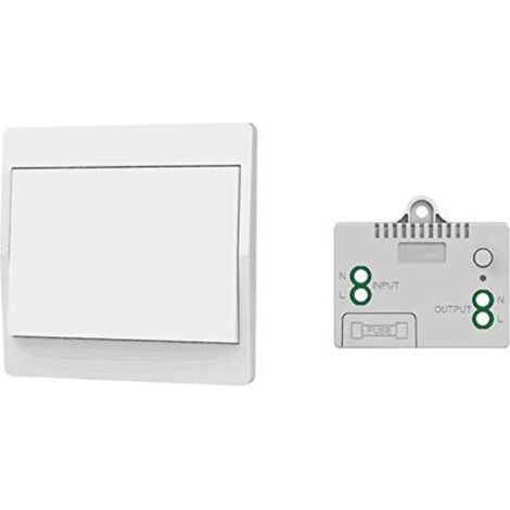 Eigenstromversorgter, batterieloser Funkschalter drahtlose Fernbedienung für Lampen und Elektrogeräte wasserdicht und sicher (1/5)