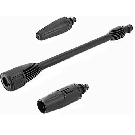 Extensión para pistola pulverizadora de alta presión (paquete de 2), varilla de limpieza 2 en 1, nailon, 3000 PSI, entrada de 1/2", salida de 7/8", compatible con Karcher K2-K7 (1/5)