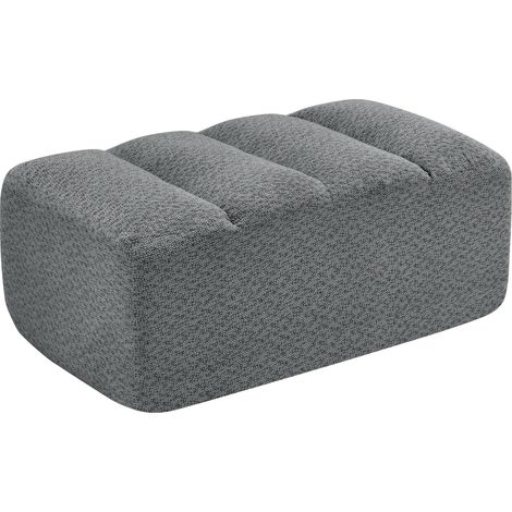 Modularer Fußhocker aus Stoff in Fleece-Optik, grau, 104x61x45 cm MODENUIT (1/5)