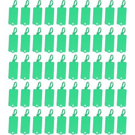 Etichette in plastica riutilizzabili, 100 pezzi, etichette di spedizione impermeabili, identificative, sigillo di sicurezza, nastri adesivi scrivibili, da appendere (1/5)