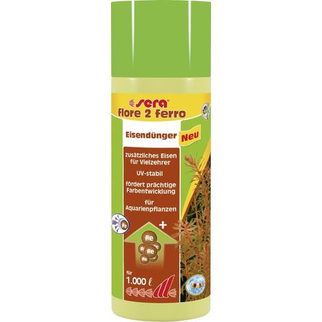 Sera Dünger für Aquarienpflanzen flore 2 Ferro 250 ml Pflanzendünger