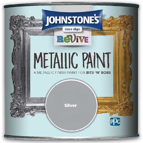 Johnstones Revive Metallic Furniture Paint - Silver - 375ml