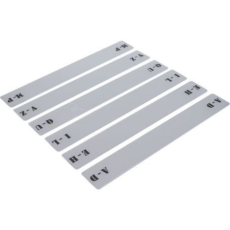 Étiquette de classement alphabétique pour disques vinyle, organisateur d'étagère avec séparateurs horizontaux, support de rangement GKR34B