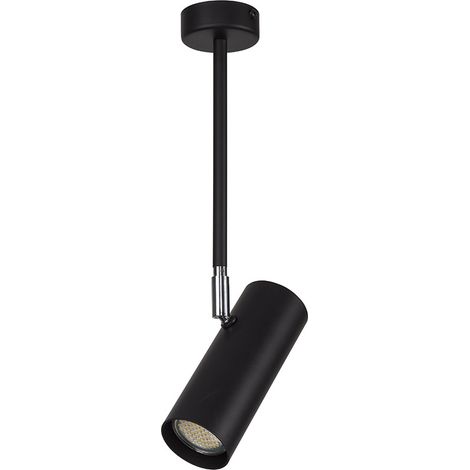 Faretto soffitto minimal nero 40cm 1xGU10 25W Oko Sigma