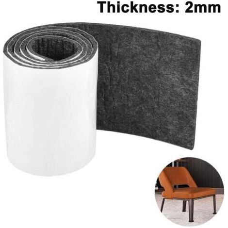Ruban De Feutre Auto-Adhésif 10x100cm 2mm Noir Protection Sol Meubles Parquet Carreaux Escaliers (1/4)