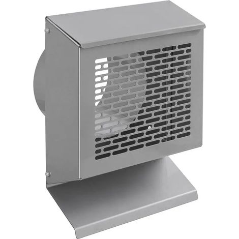 Fränkische Griglia esterna profi-air DN 125 in acciaio inox verniciato a polvere incolore, 78312174