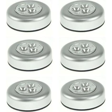 Selbstklebende LED-Nachtleuchte, batteriebetrieben (3 Batterien), für Schrank/Garderobe/Regal/Eingang/Küche/Durchgang (1/4)