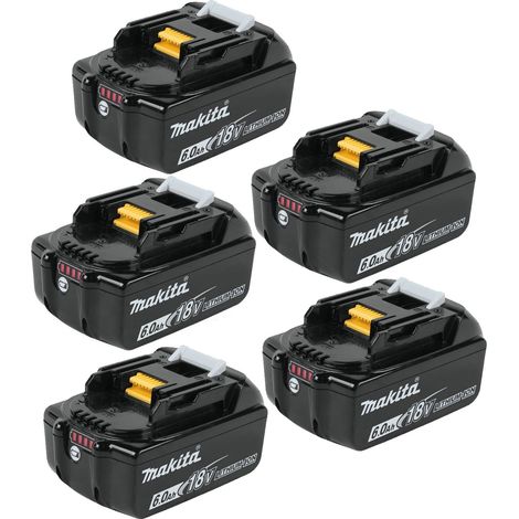 5x Genuine Makita 18V 6.0Ah Li-Ion LXT Battery BL1860 6AH New Star Battery (1/2)