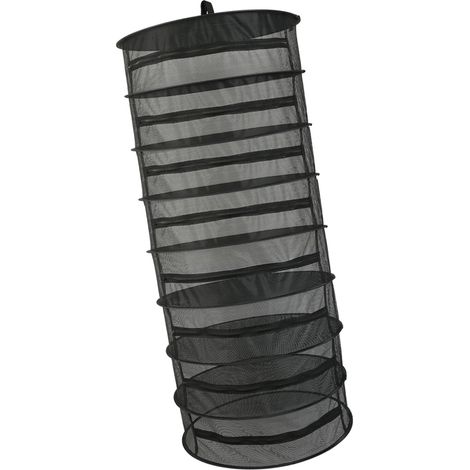 Panier suspendu 8 couches avec fermeture éclair, support de séchage pliable, filet de séchage, sac en maille pour fleurs, bourgeons, plantes