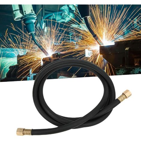 Inert Gas Hose, Compressed Air Hose, 1/4 Inch Inert Gas Hose, Hose with Brass Connectors for Argon, CO2, Nitrogen (2m/6.6ft) (1/5)
