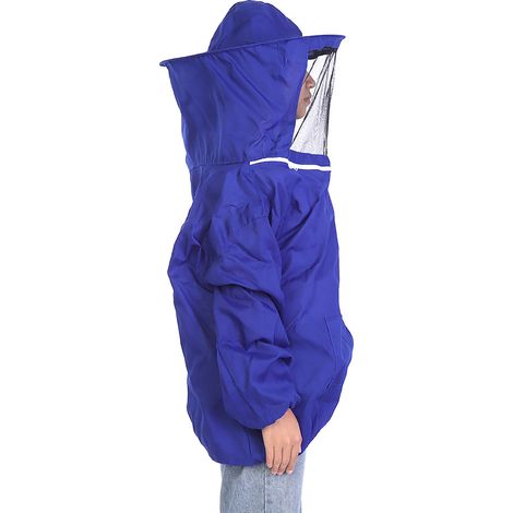 Veste de Protection Apicole Professionnelle pour Apiculteur - Équipement Apicole Bleu (1/5)