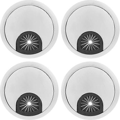 Set mit 4 Kabeldurchführungen aus Zinklegierung für Büro, Kabeldurchführungsabdeckung, Schreibtischorganisation für Zuhause und professionelles Büro (1/5)