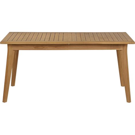 Ausziehbarer Gartentisch aus massivem Teakholz L160-210 cm LOMBOK (1/5)