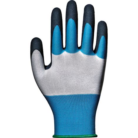 SIR SAFETY SYSTEM EMOTION Gants de protection mécanique enduits bleu ciel Taille 10 Lot de 12 paires