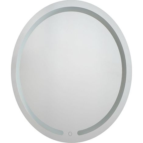 Specchio bagno LED rotondo retroilluminato L60 x H60 cm - NEREA