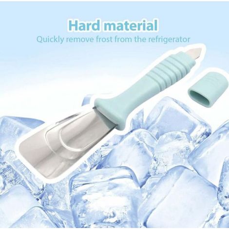 Ensemble de deux grattoirs à dégivrage, adaptés aux réfrigérateurs et congélateurs, grattoir à glace en acier inoxydable. (1/5)