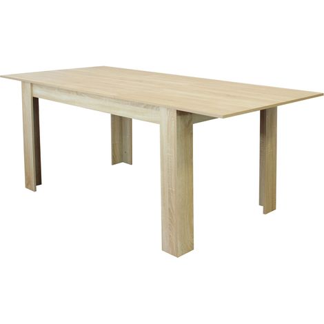 Tavolo da pranzo allungabile 140/190x90 - PSYCHE - Colore: Marrone