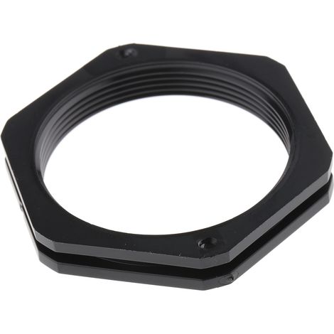 Ecrou pour presse étoupe, RS PRO, Noir, PA 6, Filetage: M50 ( Prix pour Paquet de 5 )