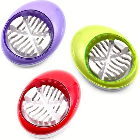 Coupe oeuf a double tranchant pour oeufs durs fraises et champignons acier inoxydable outil de cuisine polyvalent (1/5)