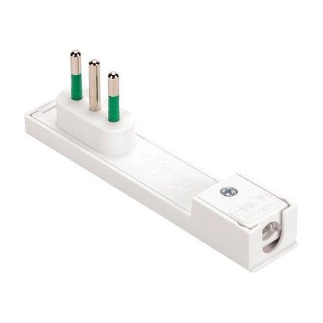 SPINA MOBILE RIBASSATA CLOCK FME - BIANCO 2P+T 10A- 3 pezzi