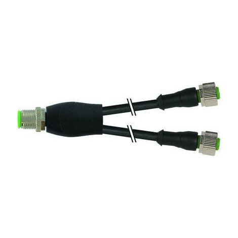 Murrelektronik Distribuidor M12 negro 4 polos cable 0,60 m